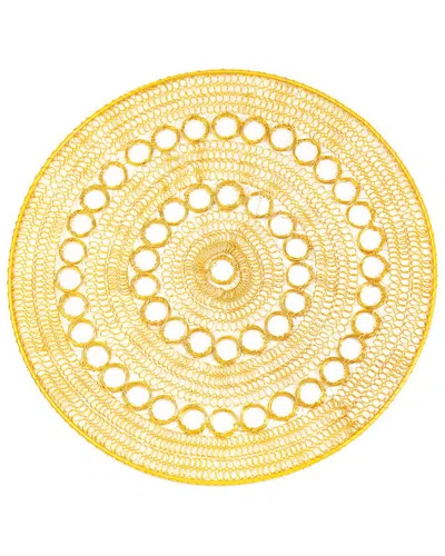 Tiramisu Celestial Rings Metal Placemat In Gold