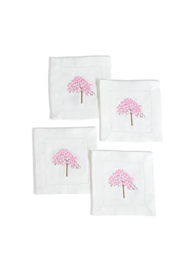 Tiramisu Cherry Blossom Cocktail Napkins