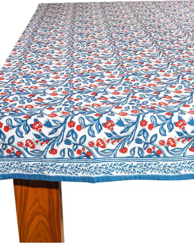 Tiramisu Chic Contrast Block Print Cotton Tablecloth