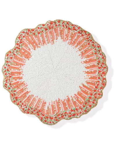 TIRAMISU TIRAMISU CITRUS SUNBURST BEADED PLACEMAT