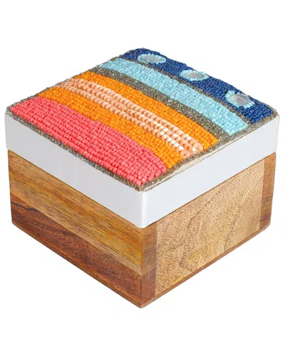 Tiramisu Coastal Stripe Artisan Box In Multi