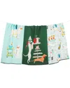 Tiramisu Cocktail Hour Dapper Dog Towel Set In Multi