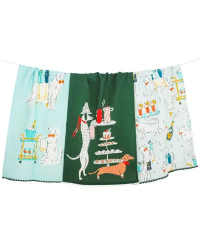 TIRAMISU TIRAMISU COCKTAIL HOUR DAPPER DOG TOWEL SET