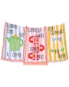 Tiramisu Convivial Beverage Cotton Kitchen Towel Set In Multi