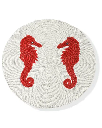 TIRAMISU TIRAMISU CORAL KISS BEADED PLACEMAT