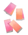 Tiramisu Coral Sunset Tie-dye Napkin Set