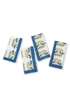 Tiramisu Cotton Set Of 4 Napkins In Multi