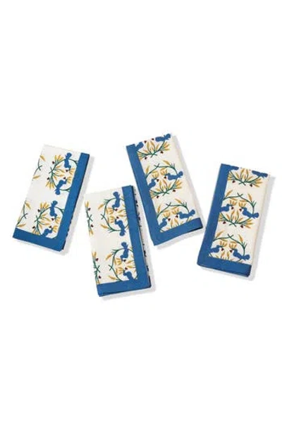 Tiramisu Cotton Set Of 4 Napkins In Multi