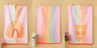 Tiramisu Count Your Rainbows Towel Set In Multi