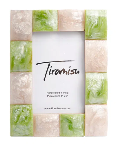 Tiramisu Crimson Luxe Resin Picture Frame In Green