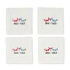Tiramisu Crock-tails And Cocktails Embroidered Napkins In White