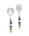 Tiramisu Embellished Radiance Constellation 2-piece Salad Serving Set