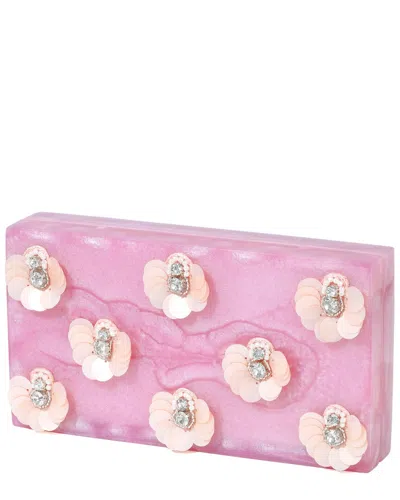 Tiramisu Crystaline Minaudiere In Pink