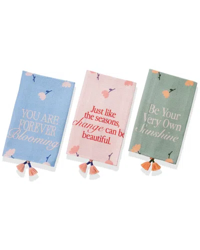 Tiramisu Daily Affirmation Pastel Kitchen Towel Set
