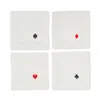 Tiramisu Deal Of Style Embroidered Cocktail Napkins In White