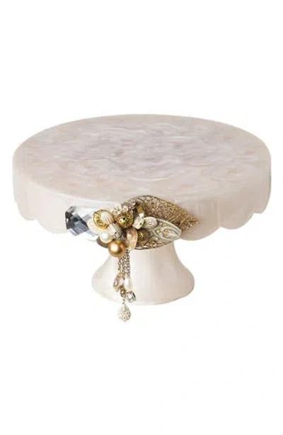 Tiramisu Decorative Cake Stand In Off White