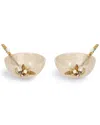 Tiramisu Decorative Snack Bowls (set Of 2) In Ivory