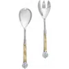 Tiramisu Desert Skies 2-piece Salad Serving Set In Brown