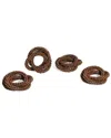 Tiramisu Earthen Elegance Napkin Rings