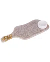 Tiramisu Embellished Chips & Dip Platter In Grey