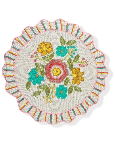 TIRAMISU TIRAMISU FIESTA BLOOM BEADED PLACEMAT