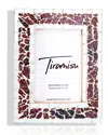 Tiramisu Garnet Glimmer Mosaic Picture Frame In Multi