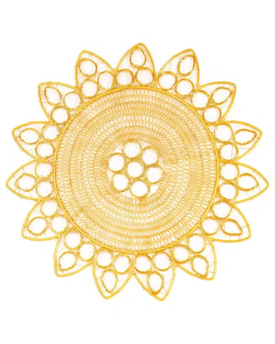 Tiramisu Gilded Radiance Metal Placemat In Gold