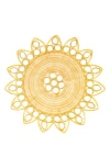 Tiramisu Gilded Radiance Metal Placemat In Gold