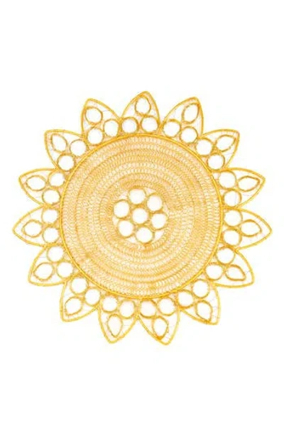 Tiramisu Gilded Radiance Metal Placemat In Gold