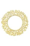 Tiramisu Golden Gleam Metallic Charger Plate In Gold
