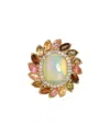 Tiramisu Gold Over Silver 1.24 Ct. Tw. Gemstone Ring