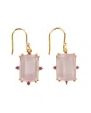 Tiramisu 14k Gold Vermeil 925 Silver 14.5 Cts. Rose Quartz