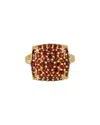 Tiramisu 14k Gold Vermeil 925 Silver 2.43 Cts. Garnet Ring