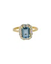 Tiramisu 14k Gold Vermeil 925 Silver 2.513 Cts. London Blue