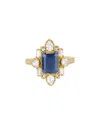 Tiramisu 14k Gold Vermeil 925 Silver 4.2 Cts. Indian Sapphi