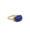 Tiramisu 14k Gold Vermeil 925 Silver 6.48 Cts. Lapis Ring