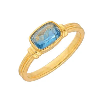 Tiramisu Gold Plated Over Silver Green Fluorite Solitaire Rings