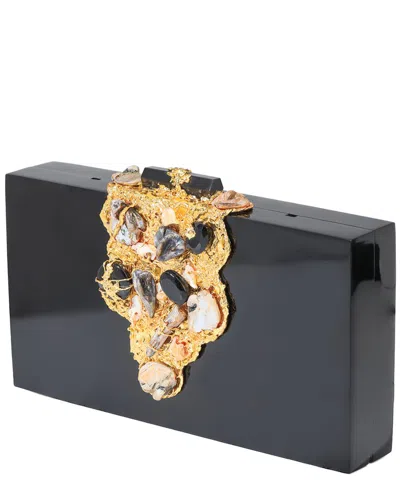 Tiramisu Golden Garden Minaudiere In Black