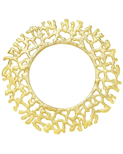 Tiramisu Golden Gleam Metallic Charger Plate