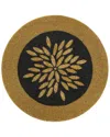 Tiramisu Golden Hue Beaded Placemat In Black