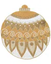 Tiramisu Golden Ornament Set Of 3 Beaded Placemats In Gold
