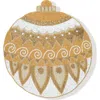 Tiramisu Golden Ornament Set Of 3 Beaded Placemats In Brown
