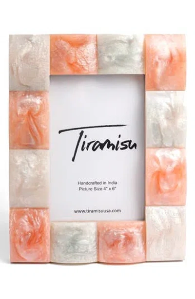 Tiramisu Golden Soleil Resin Mosaic Picture Frame In Multi