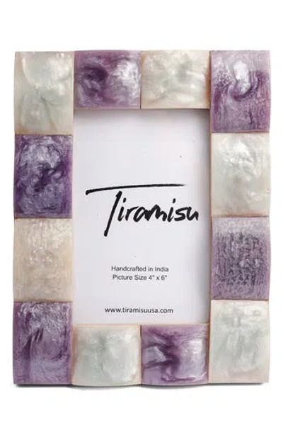 Tiramisu Golden Soleil Resin Mosaic Picture Frame In Multi