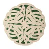 Tiramisu Green Abstract Beaded Placemat