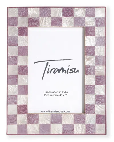 Tiramisu Handcrafted Resin Photo Frame In Purple