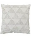 Tiramisu Handwoven Cotton Polyfilled Cushion In Cream