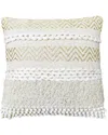 Tiramisu Handwoven Cotton Polyfilled Cushion In White