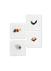 Tiramisu Set Of 4 Haunted Night Cocktail Napkins In White