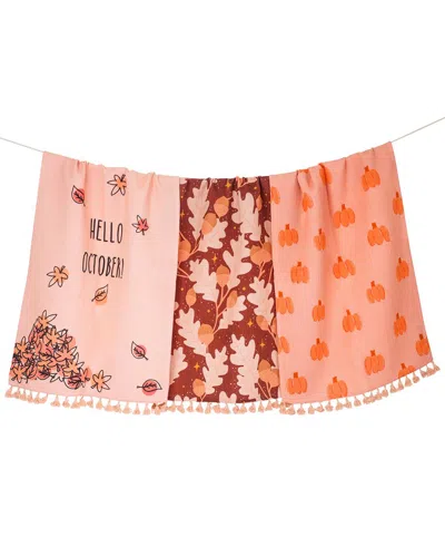 Tiramisu Hello October Autumn Towel Set In Multi